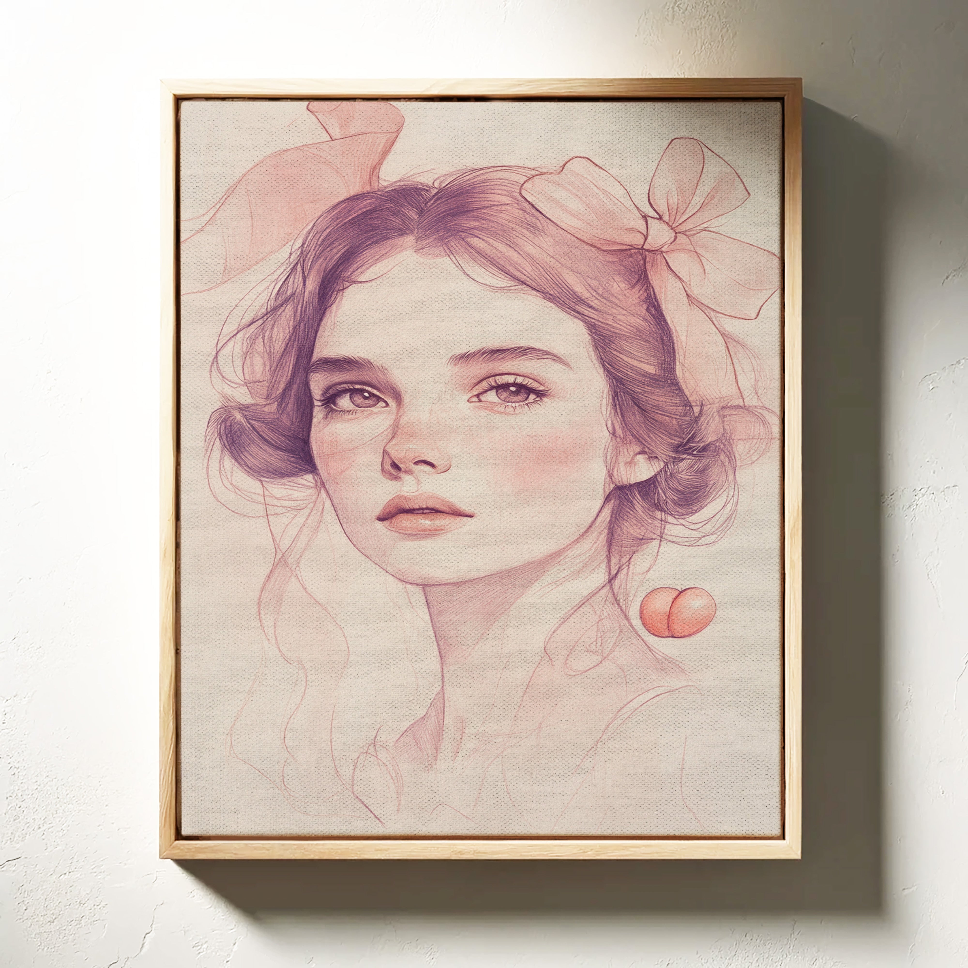 Sweet Peach Ribbons At Dawn