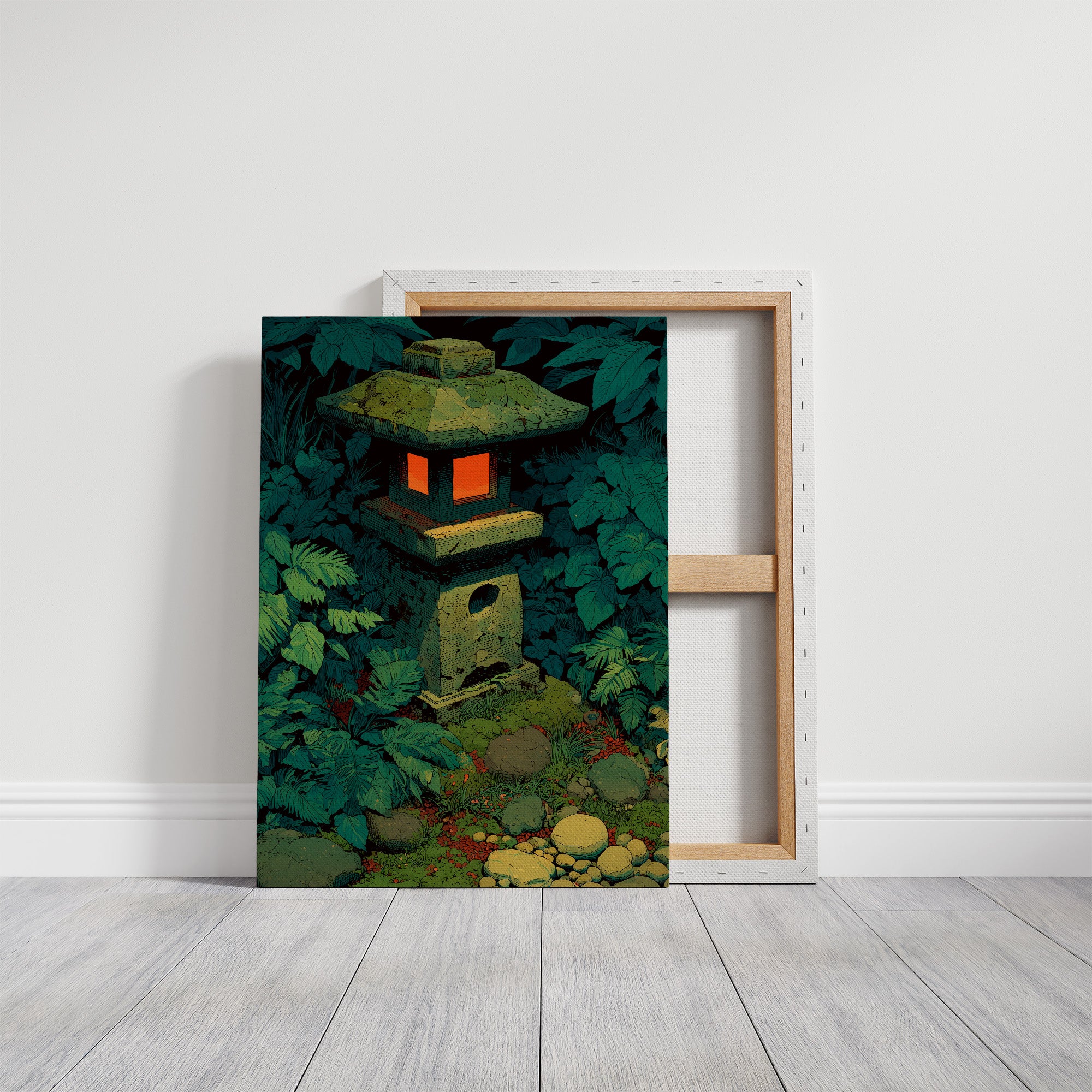 Stone Lantern in the Undergrowth