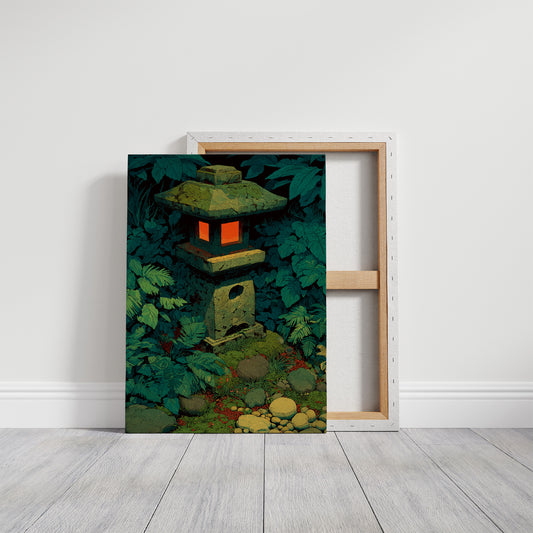 Stone Lantern in the Undergrowth