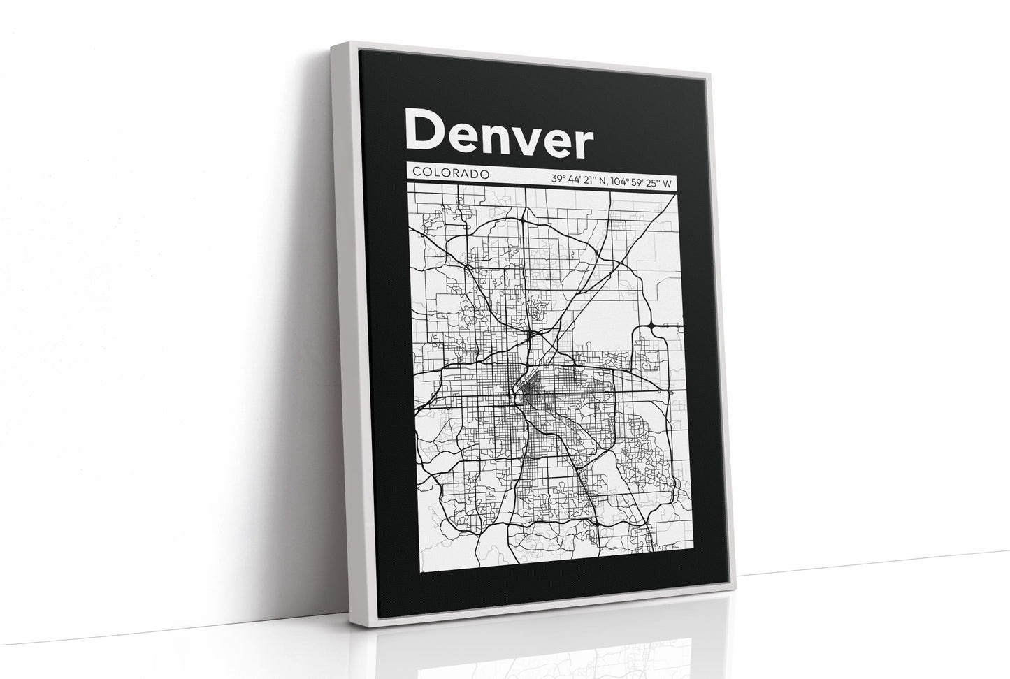 Denver, Mapped in Black