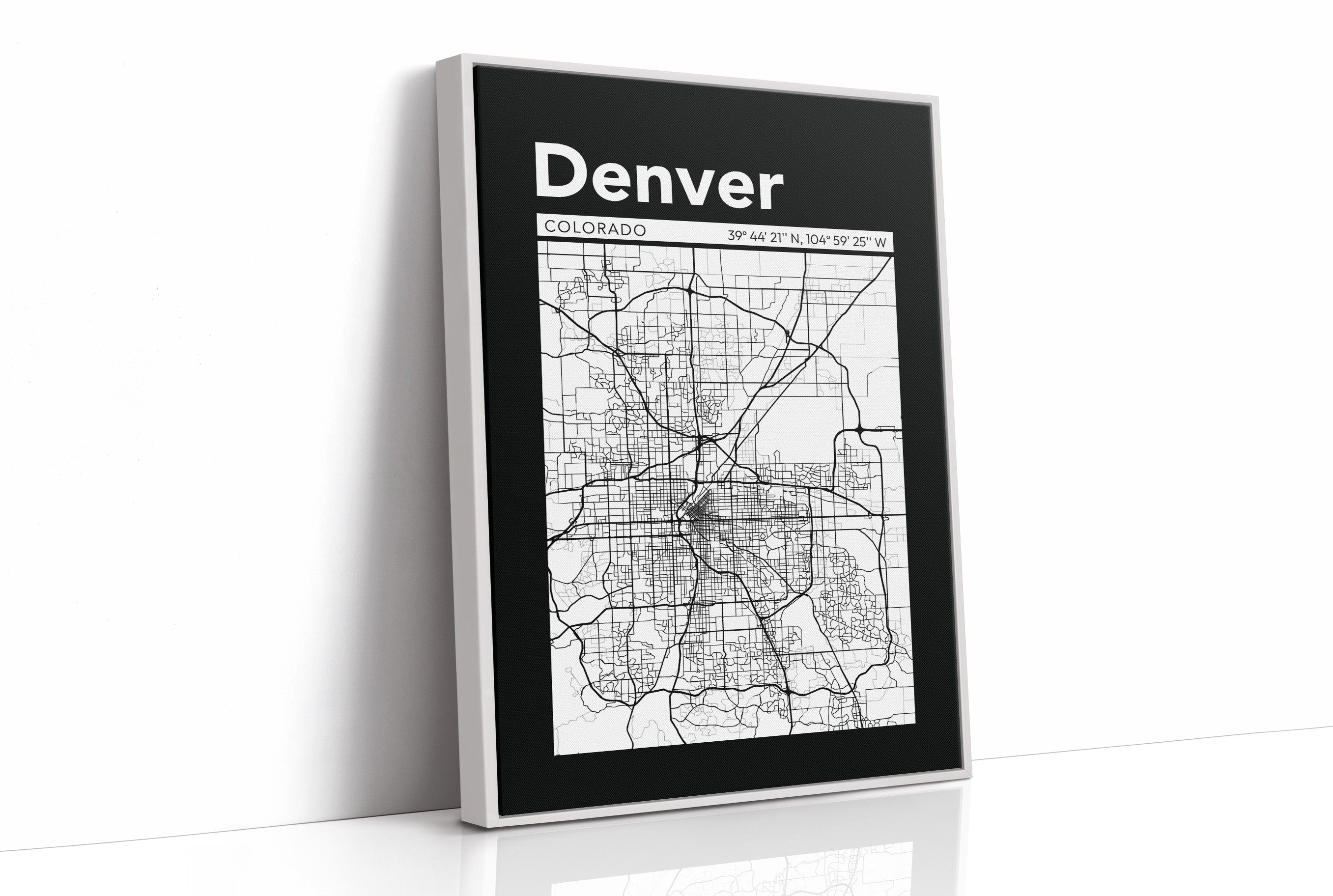 Denver, Mapped in Black