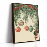 Patterned Baubles, Holly Framed