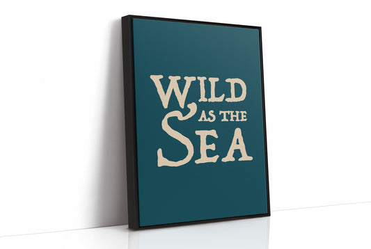 Oceanic Typography: Untamed Waters