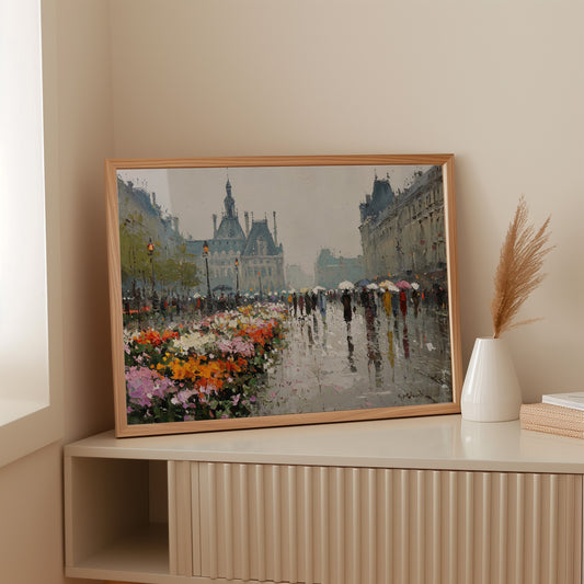 Paris Blooms Through Silver Rain