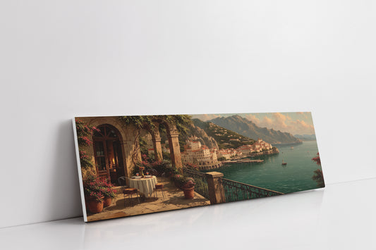 Sunset Terrace Above the Coast