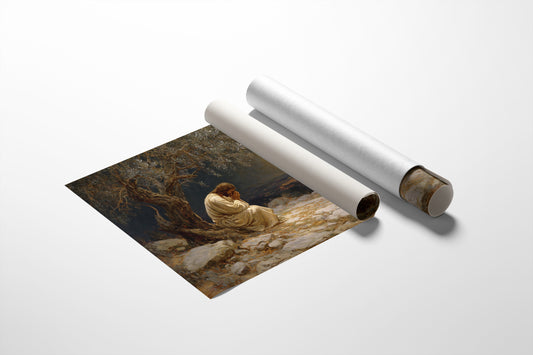 Midnight Prayer Beneath Ancient Olive