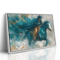 Cowboy Dissolving Into Dust