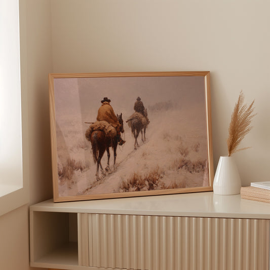 Dusty Trail Leads Through Winter Sage