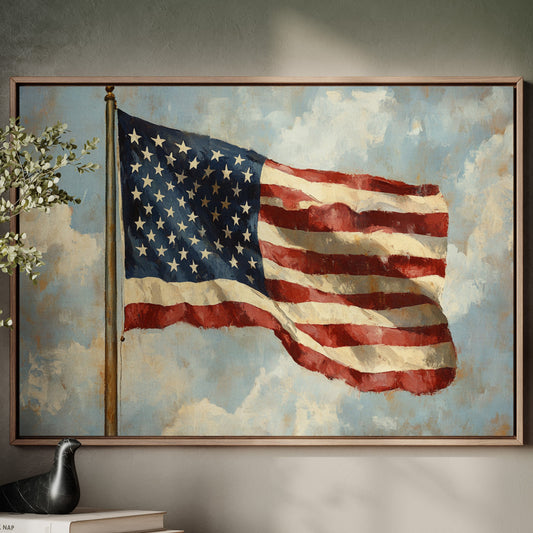 Liberty's Colors Dance Above Summer Clouds