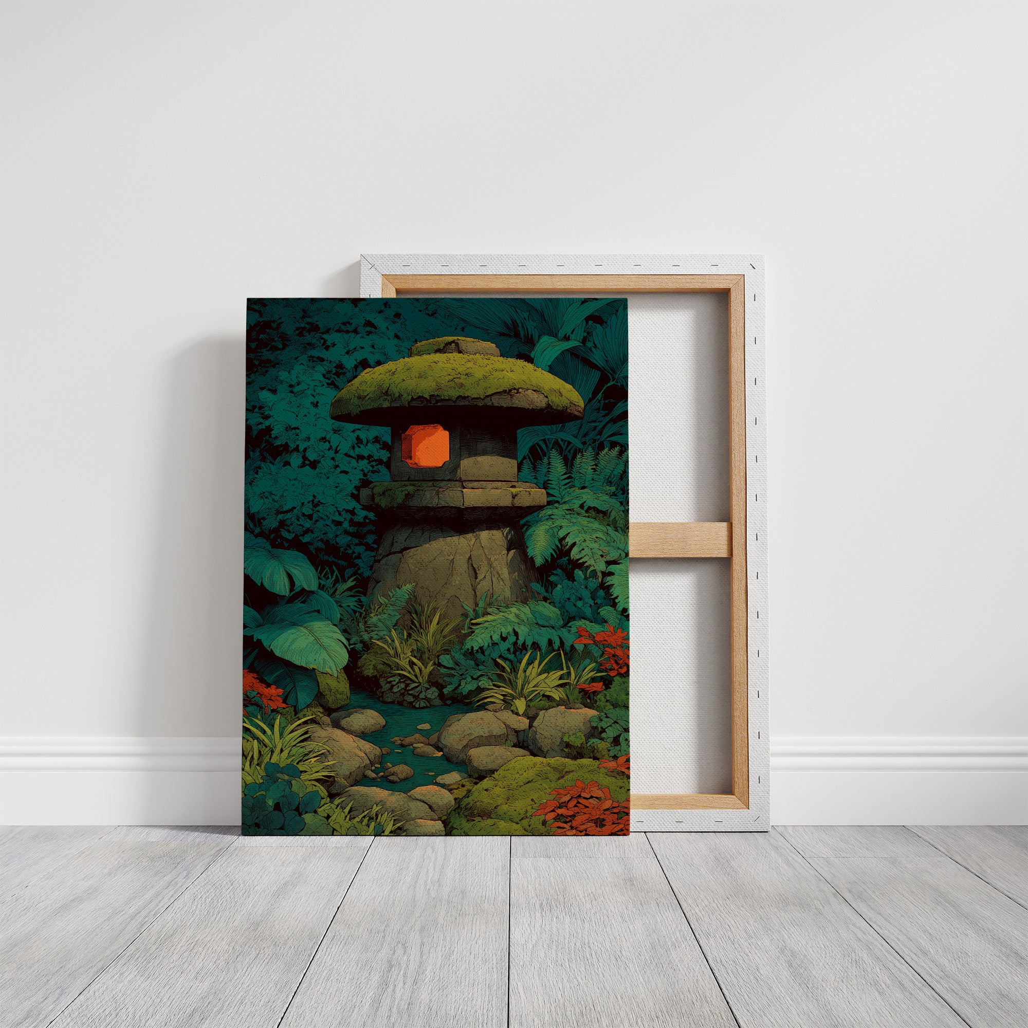 Lantern by the Stream