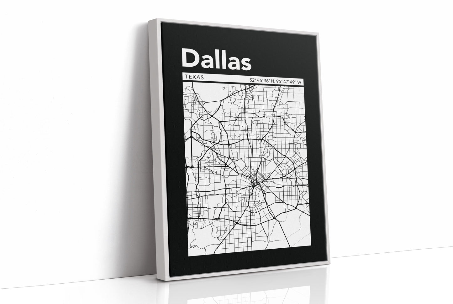 Dallas, Mapped in Black