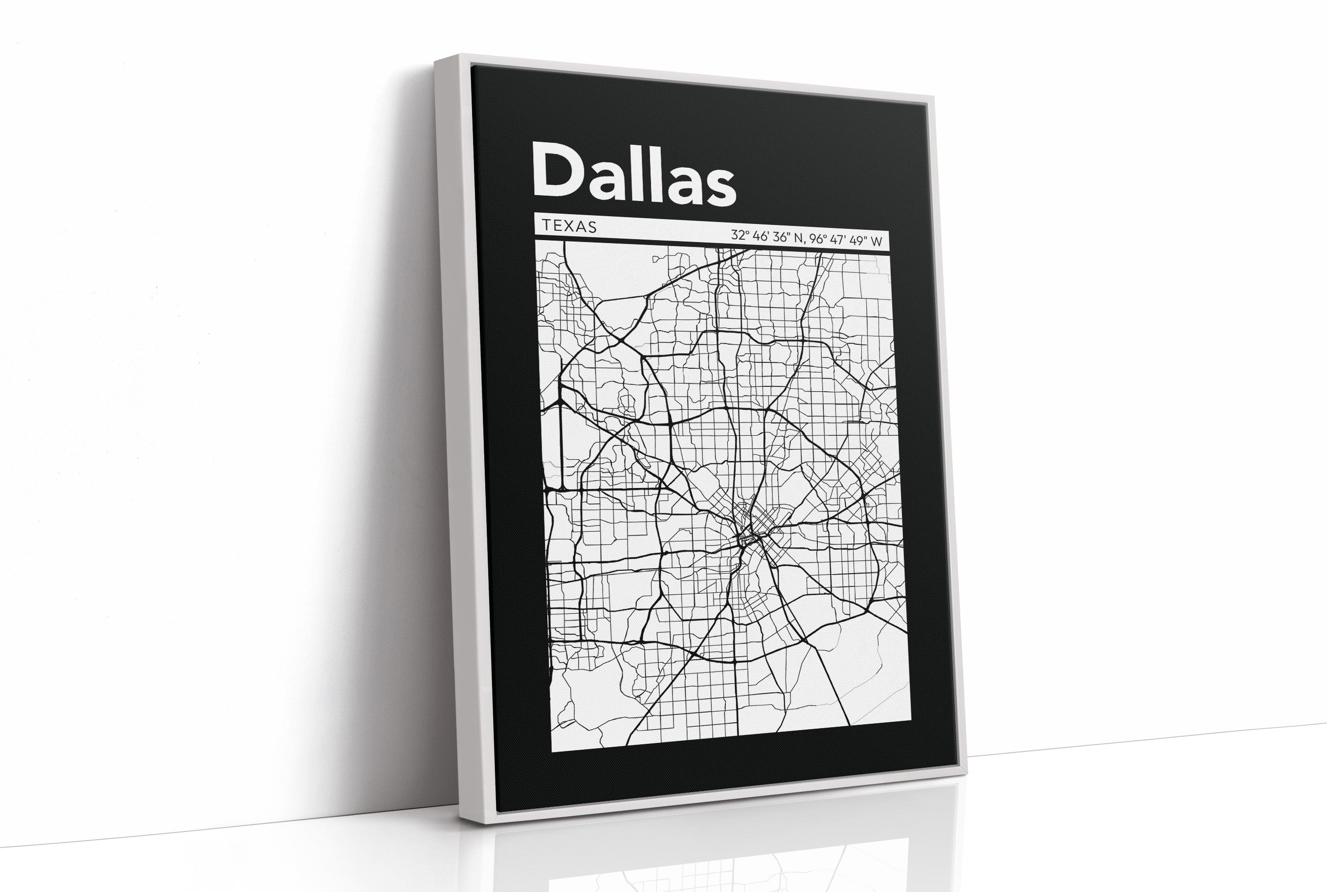 Dallas, Mapped in Black