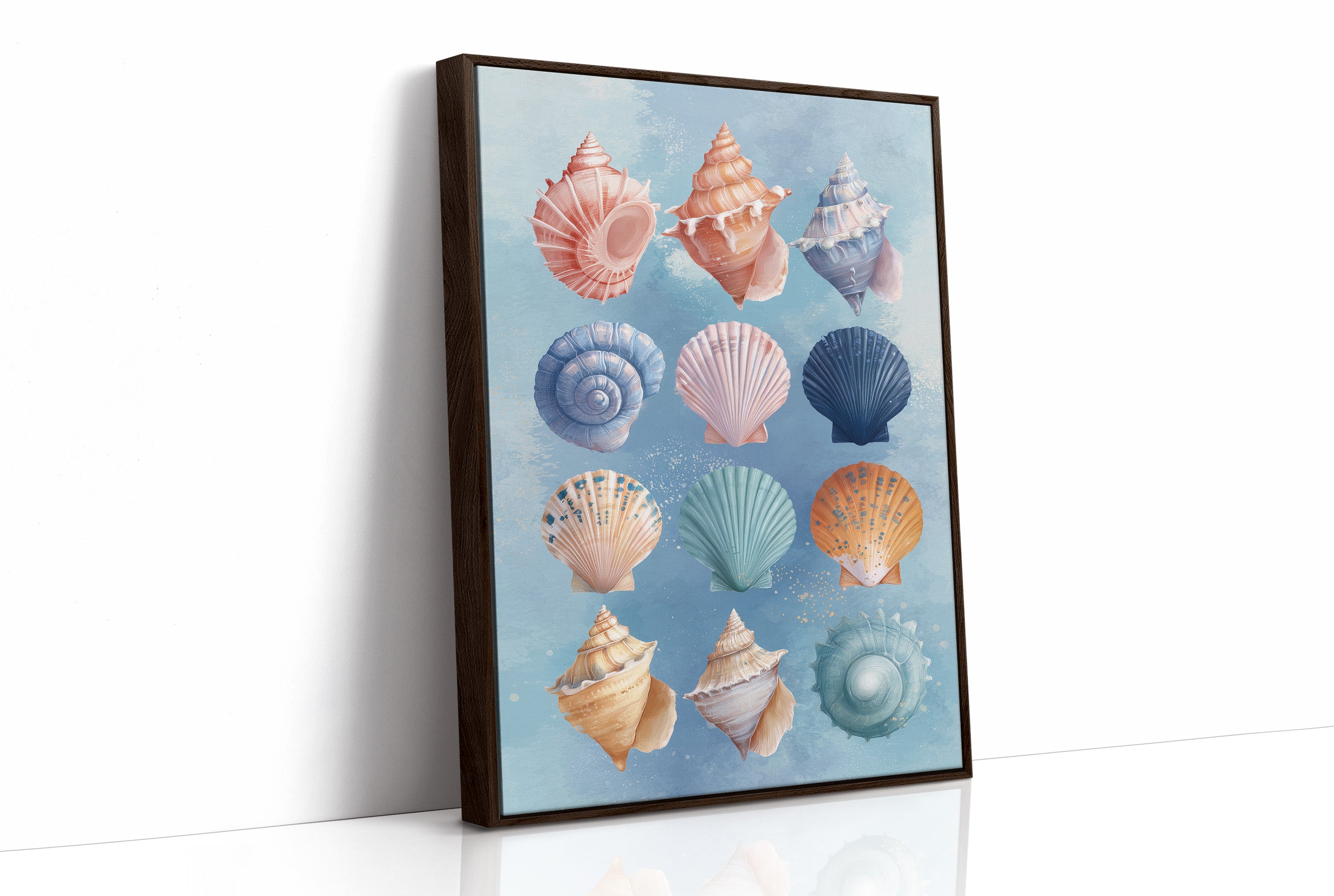 Coastal Treasures Against Azure Waves