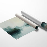 Evergreens Reflect Upon Still Waters