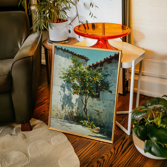 Oranges Beneath the Sunlit Wall