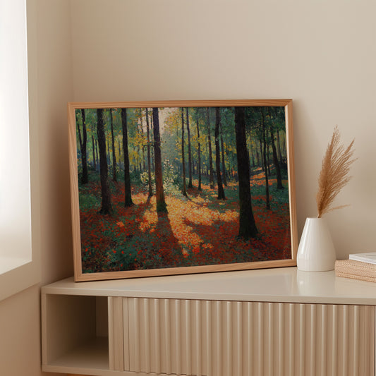 Autumn Light Dances Through Trees