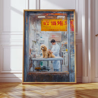 Patient Poodle At Golden Hour