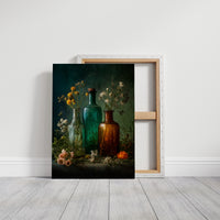 Wildflowers Caught In Vintage Glass