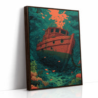 Shipwreck on the Reef Floor