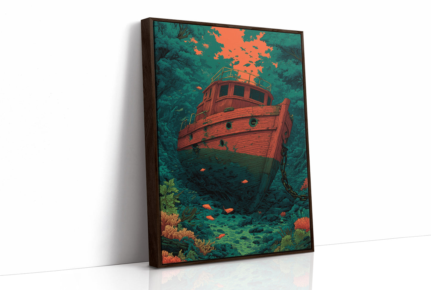 Shipwreck on the Reef Floor