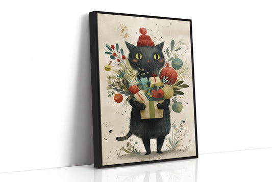 Midnight's Gift Bearer: A Festive Feline Tale