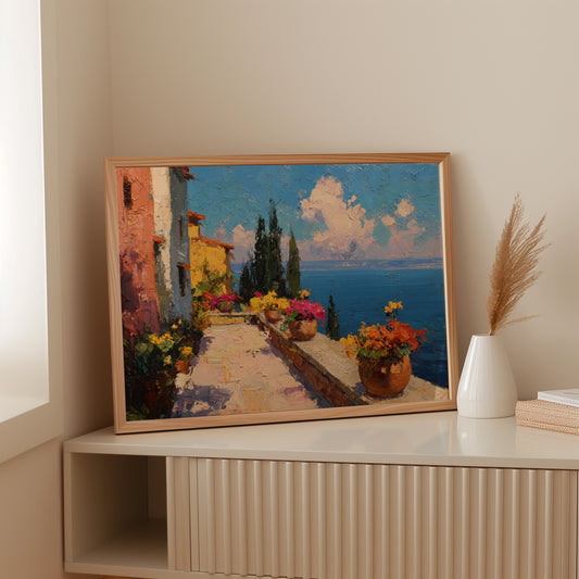 Mediterranean Summer Blooms At Noon