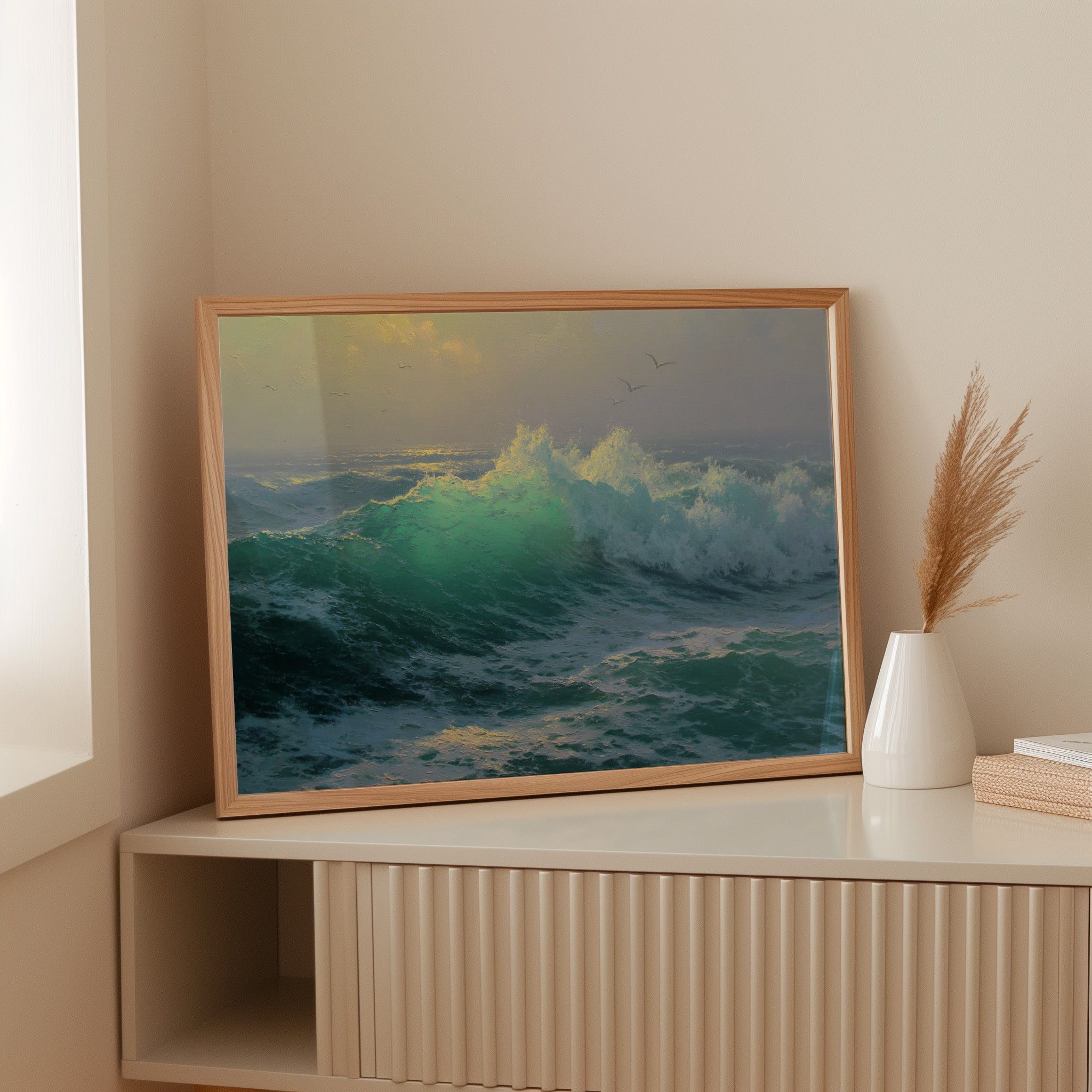 Ocean's Wild Dance At Dawn