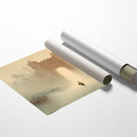 Ancient Gateway Beckons Through Desert Haze