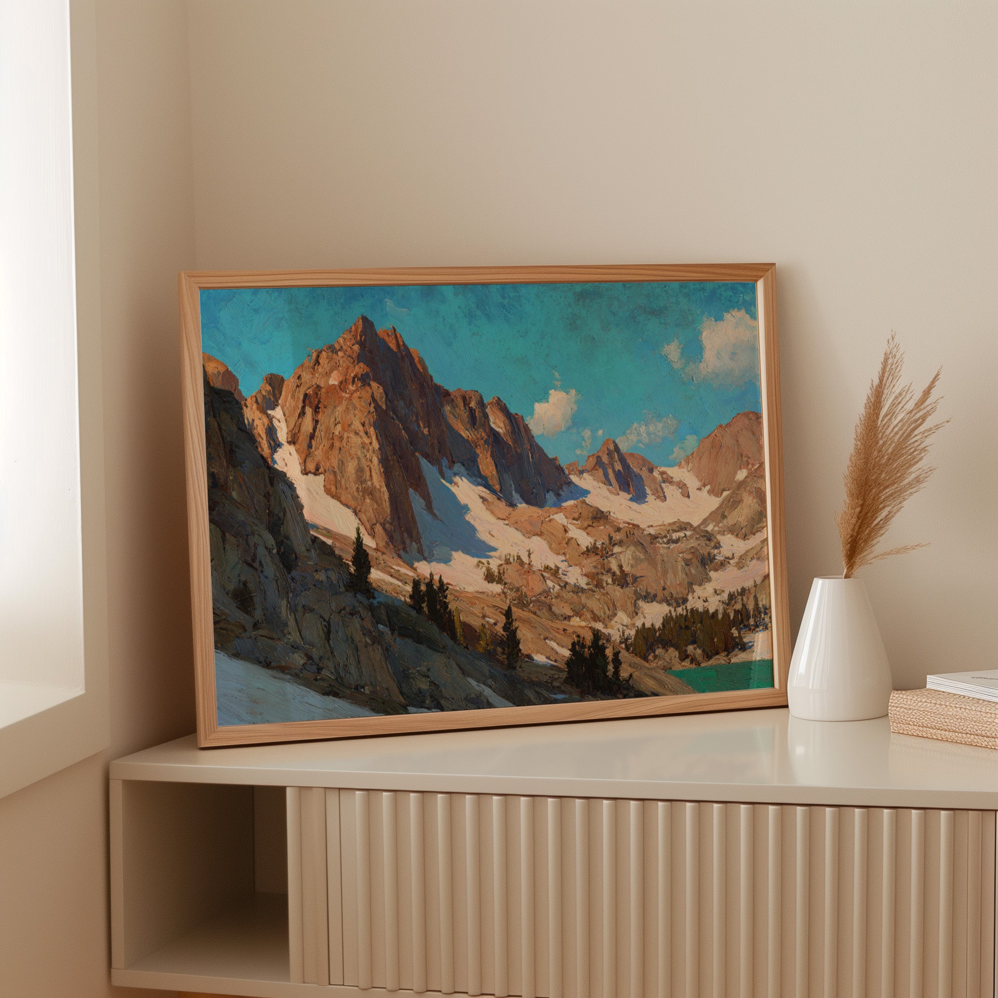 Alpine Peaks Touch Morning Light