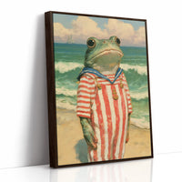 Beachfront Buoyancy: Sailor Frog