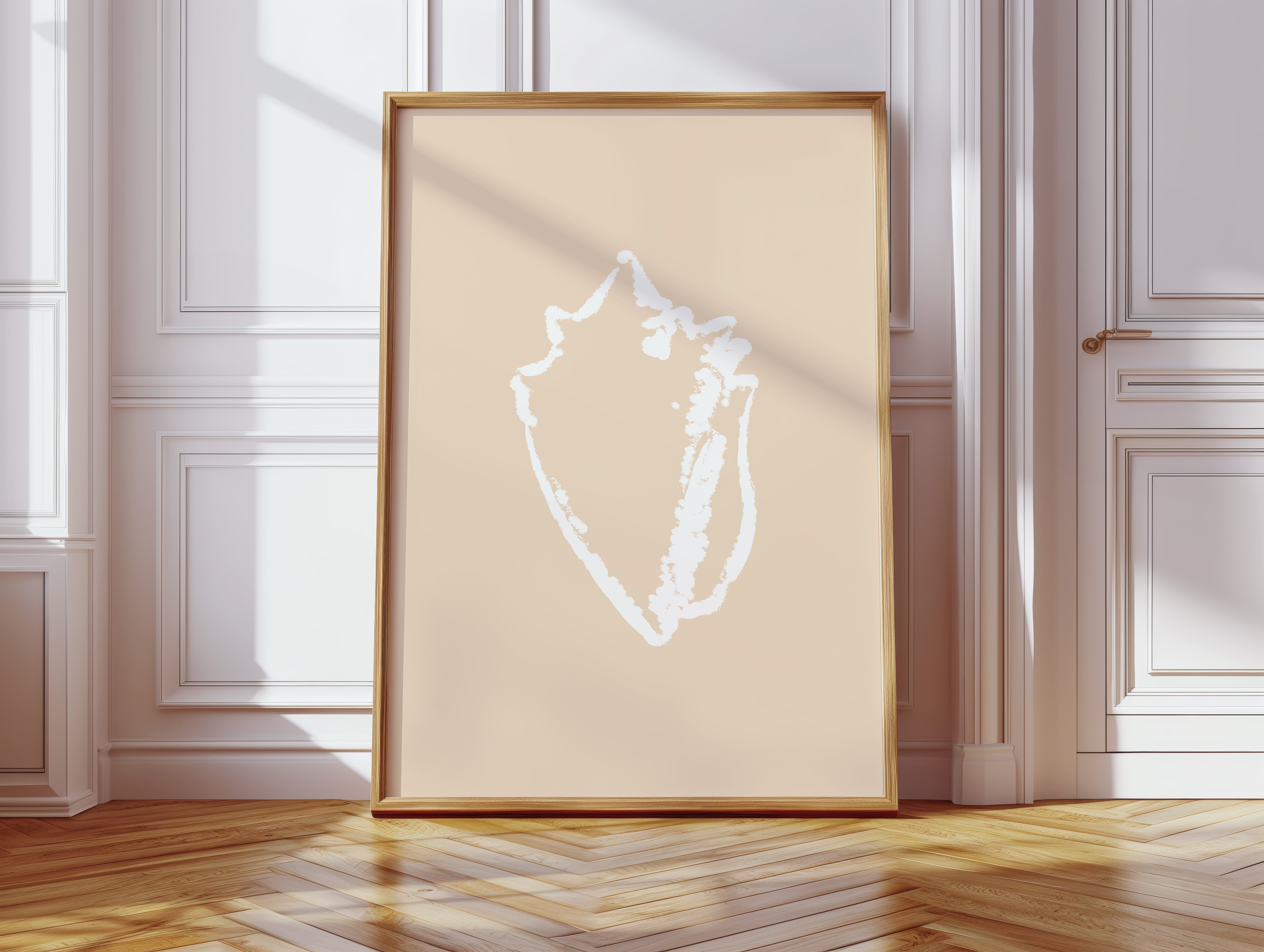 Seashell Sketches In Blush Light