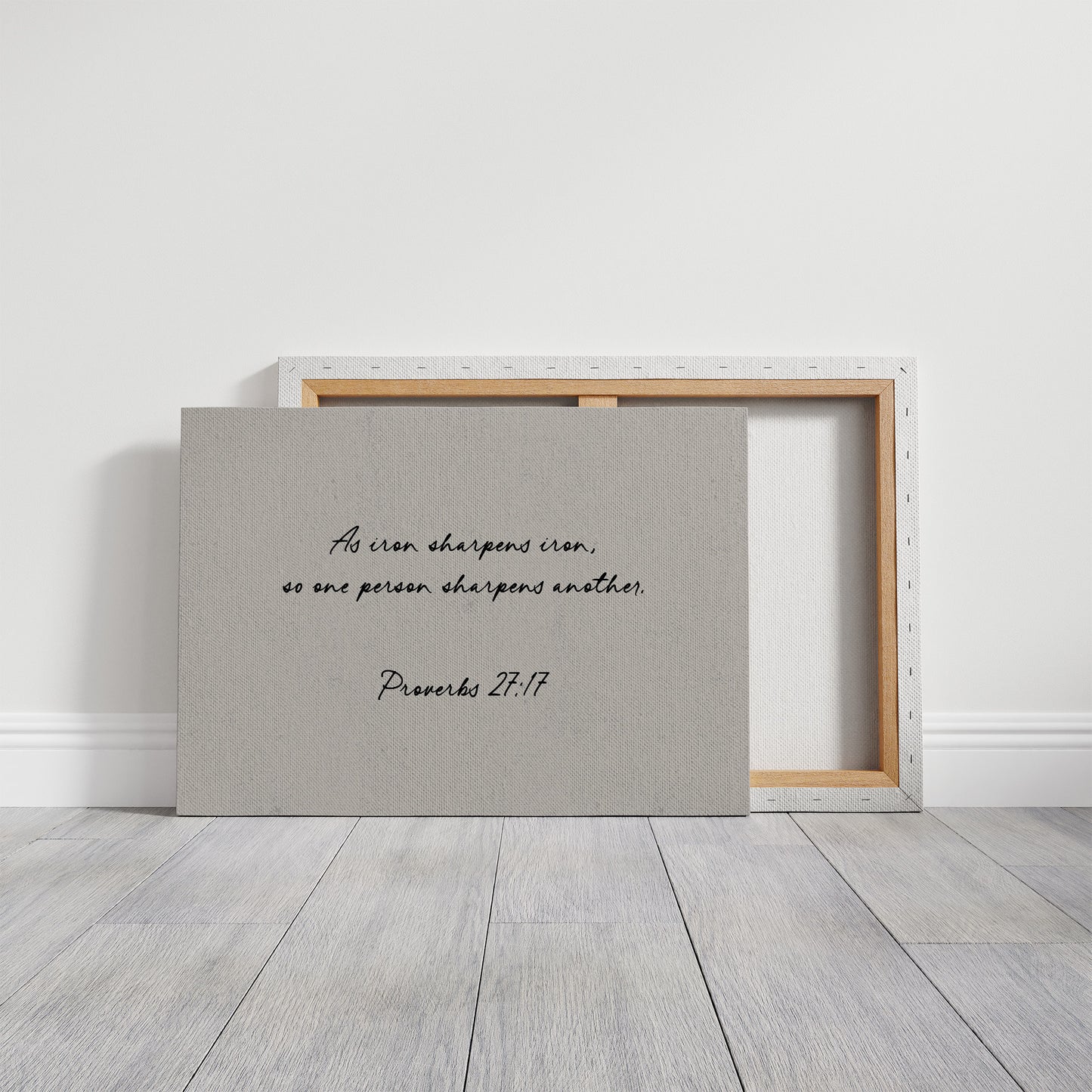 Iron Sharpens Iron Scripture Print