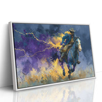 Cowboy in the Lightning Storm