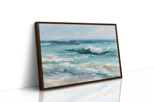 Teal Waves Beckon Morning Light