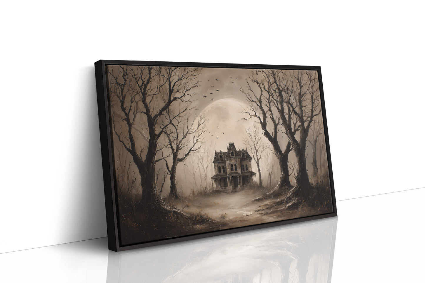 Forgotten Manor Among Barren Trees