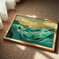 Ocean Mountains Dance At Dawn