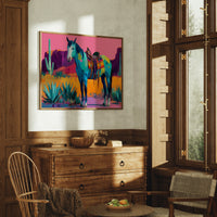 Turquoise Stallion Meets Desert Dawn