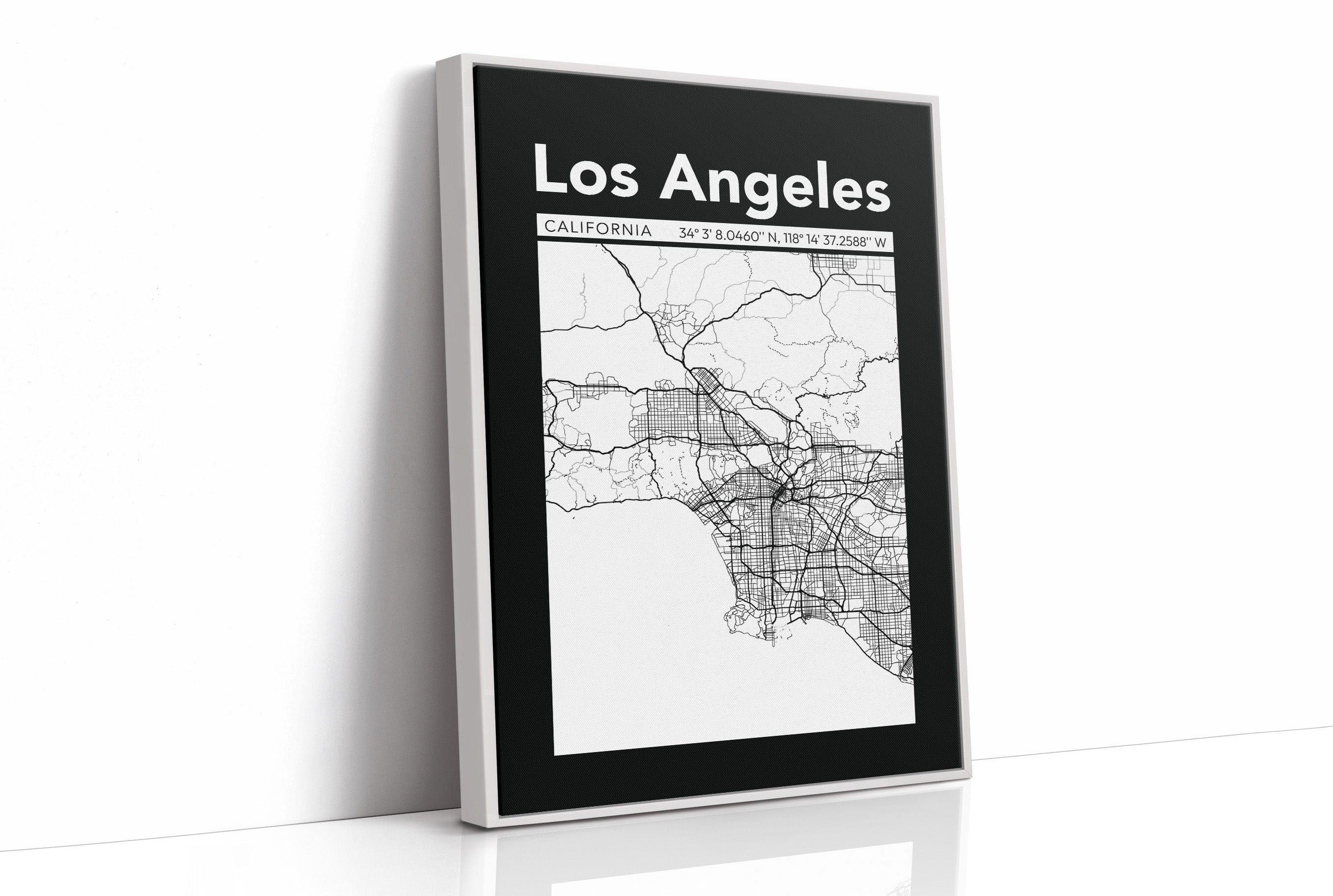 Los Angeles, Mapped in Black