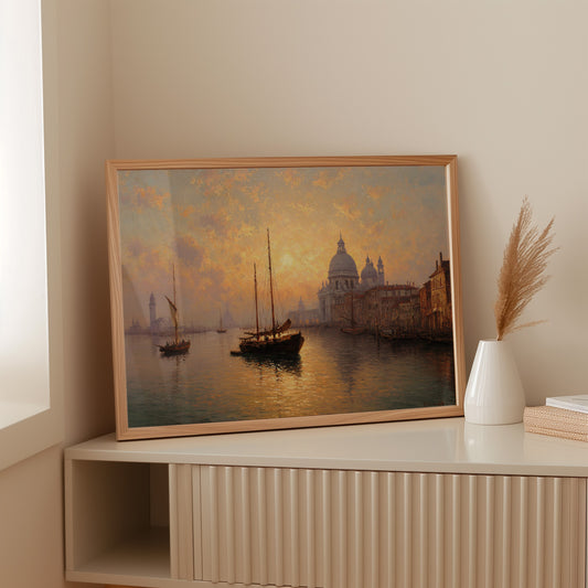 Venetian Sails Chase Golden Light