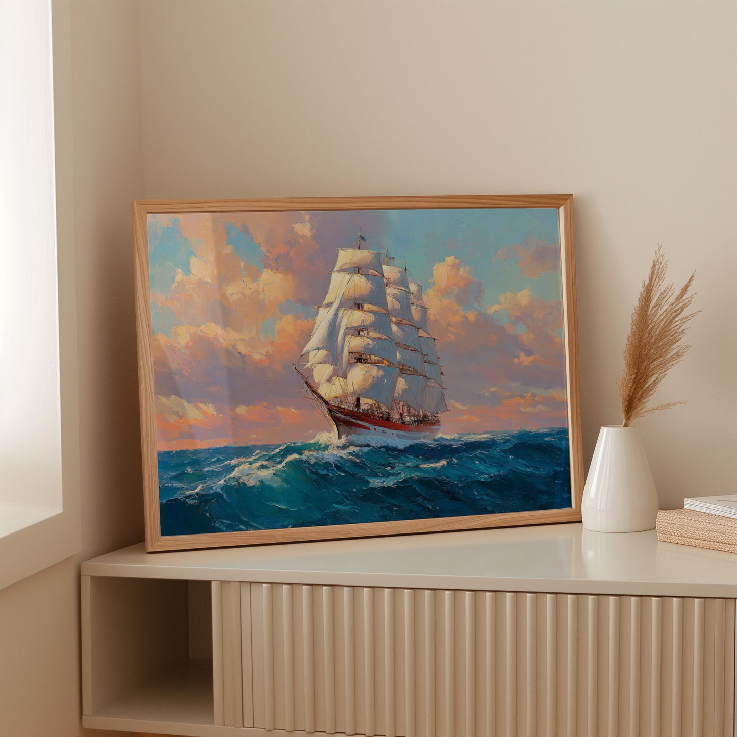 Sunset Sails Chase Ocean Dreams