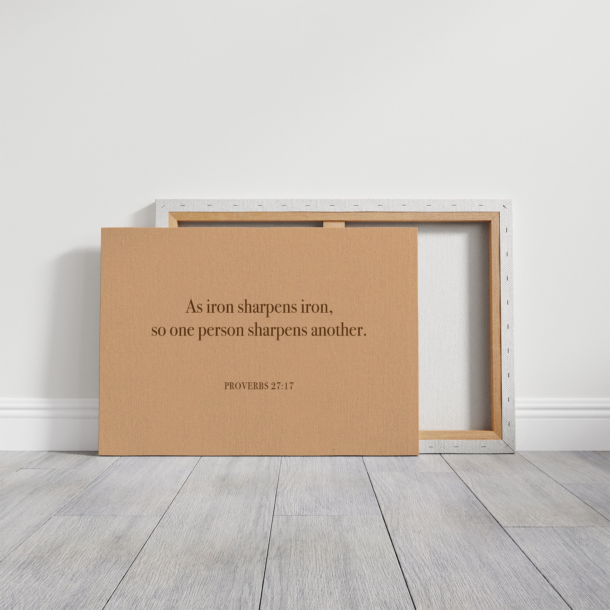 Iron Sharpens Iron Serif Print