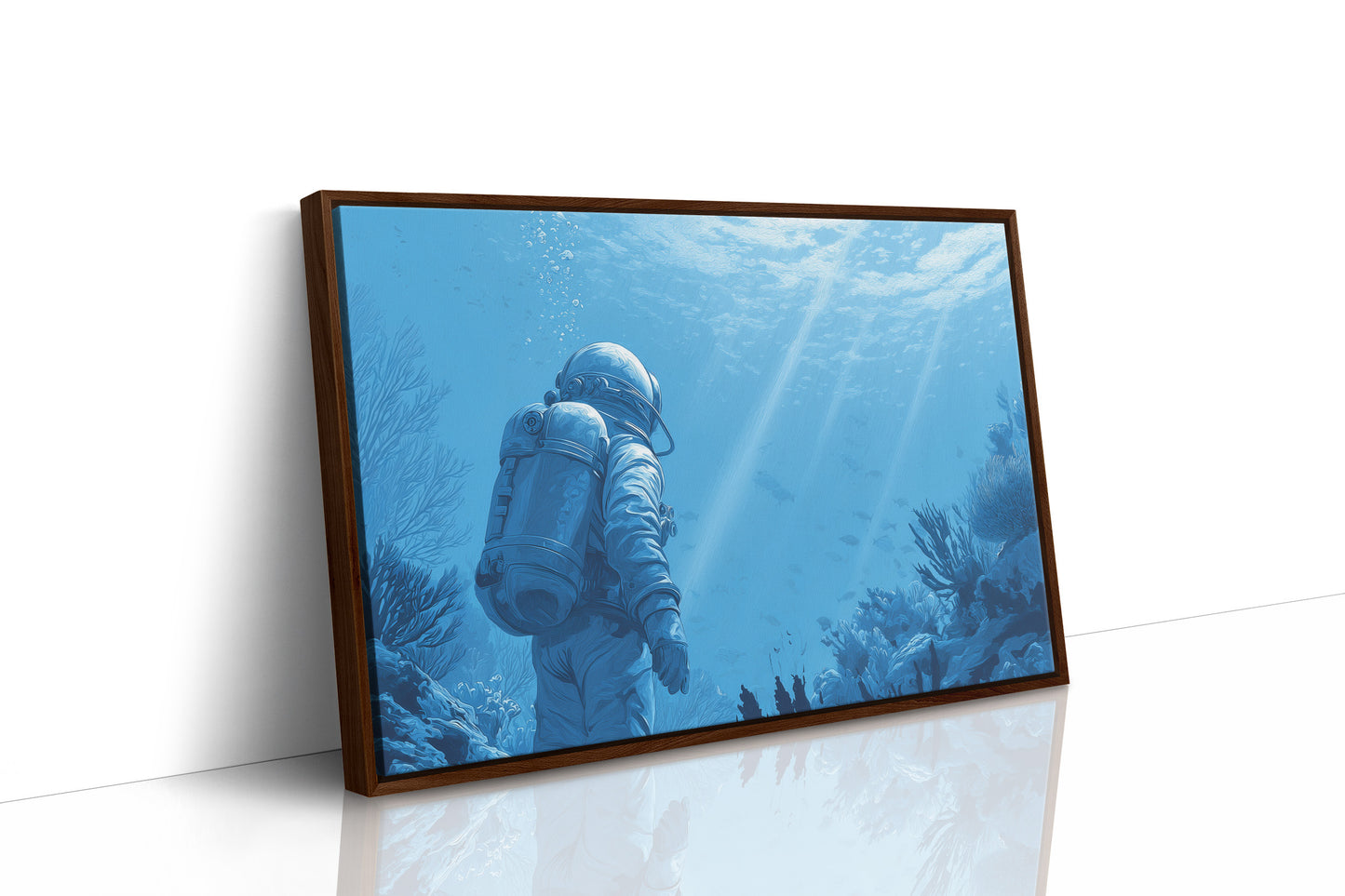 Ocean Explorer In Azure Depths