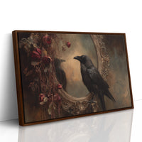 Raven Among Faded Roses