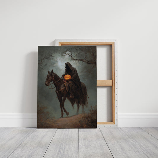 Haunting Rider Halloween Art Print - Gothic Wall Decor - Gallery Canvas image 14