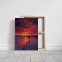 Sunset Walk Through Crimson Tides