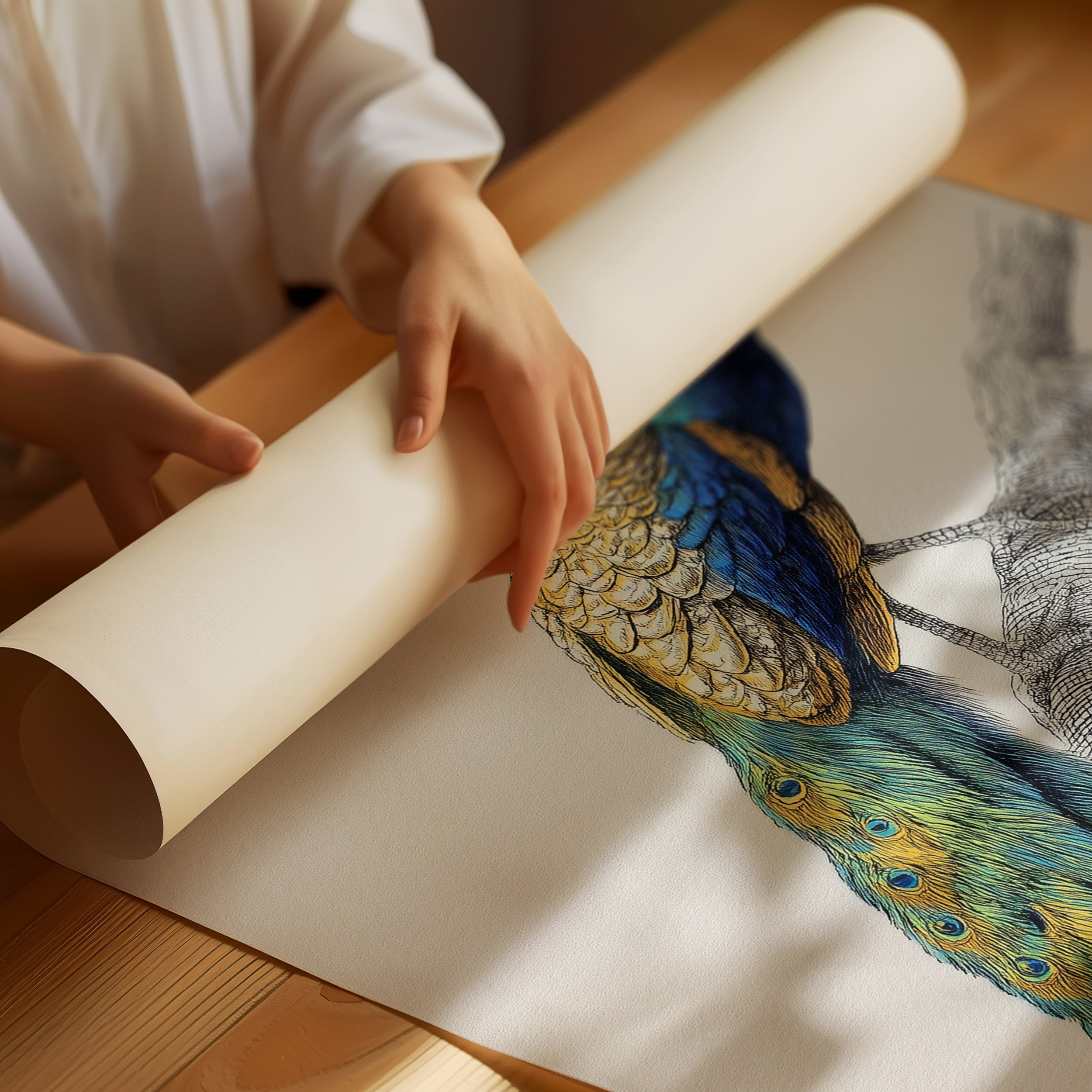 Sapphire Crown On Wooden Canvas