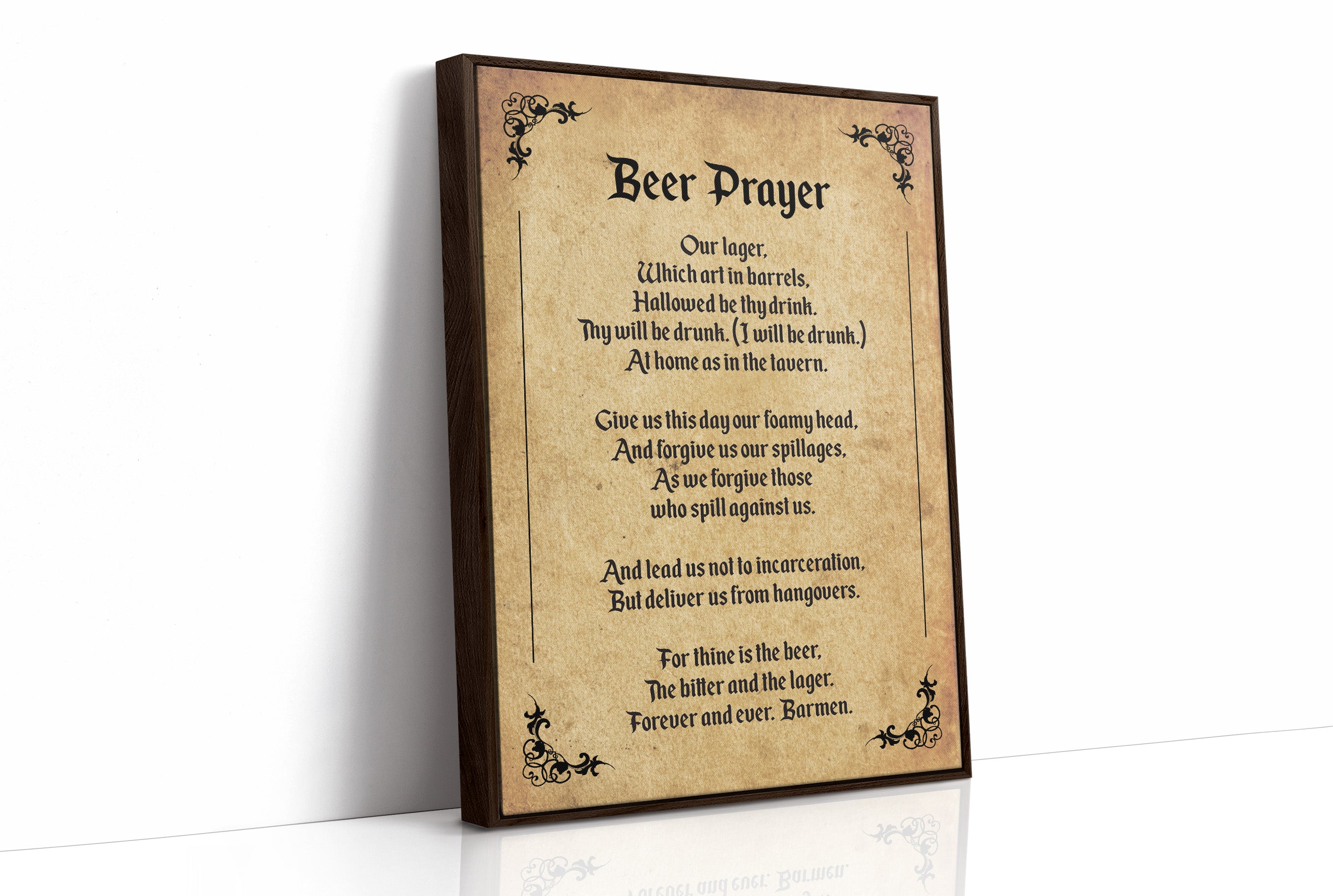 A Tavern Toast in Old Script