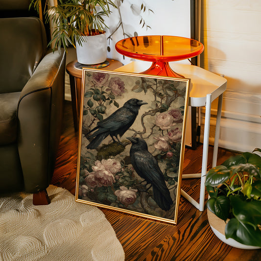 In Bloom With Midnight Feathers