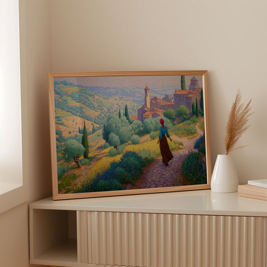 Tuscan Wildflowers Light Ancient Paths