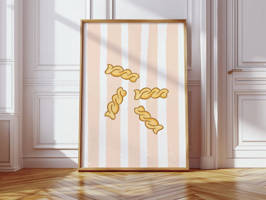 Pasta Dances Through Blush Stripes